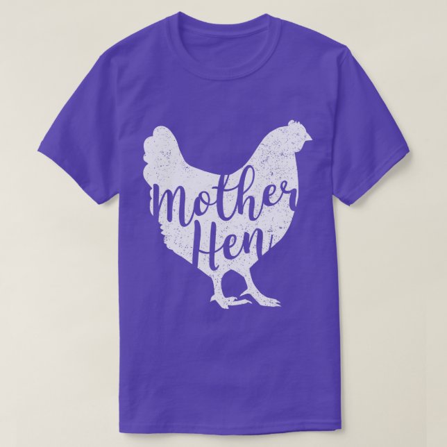 Mor Hen Mors dag cute Chicken-gåva för T Shirt (Design framsida)