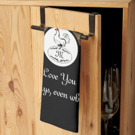 Mor Hen Ntestw Monogram Egg Photo Kökshandduk