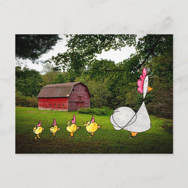 Mor Hen-vykort Vykort (Framsida)