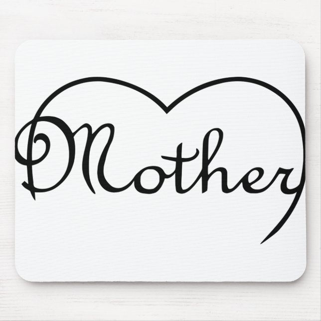 Mor hjärtkonstruktion musmatta (Framsidan)