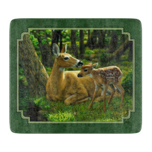 Mor Hjort och Fawn Forest Grönt