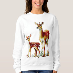 mor hjort och fawn t shirt