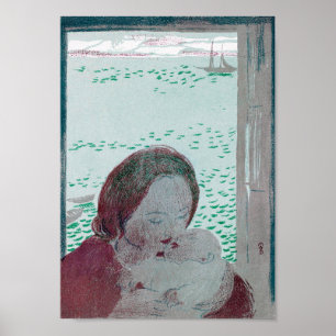 Mor Holding Baby, Maurice Denis Poster