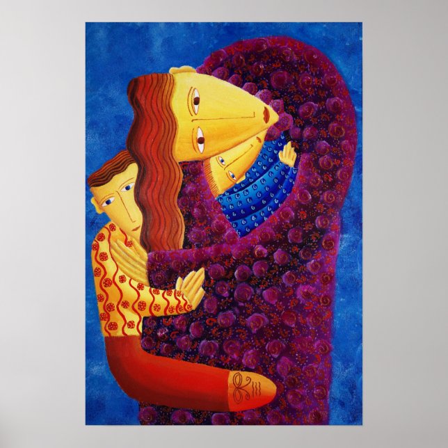 Mor Holding Hennes två söner Poster (Framsidan)