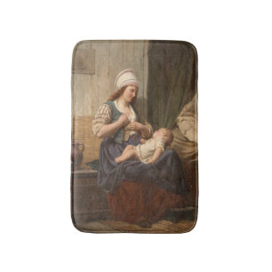 Mor Holding Her Child (av Rudolf Jordan) Badrumsmatta