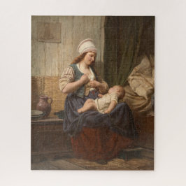 Mor Holding Her Child (av Rudolf Jordan) Pussel