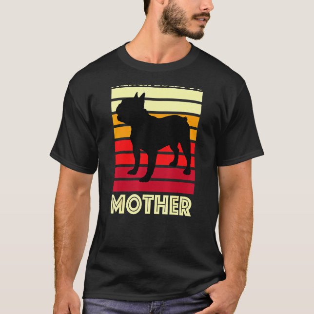 Mor Hund Fransk Bulldog Mamma T Shirt (Framsida)