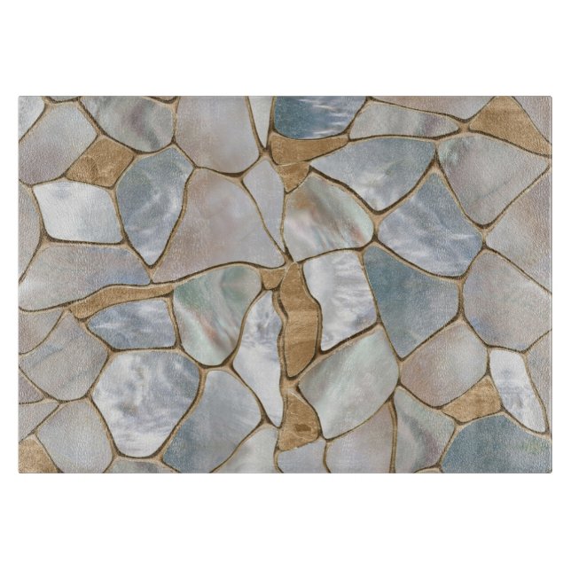 Mor i abstrakten av pärlor och Guld celler (Framsidan)