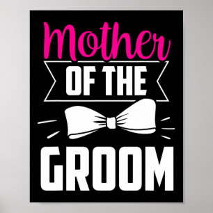 Mor i Bachelor-partiet Groom Ord Bröllop Poster