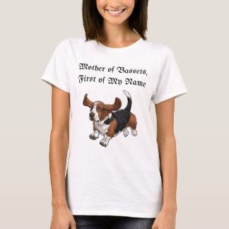 Mor i Bassets, första Namn T Shirt