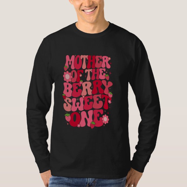 Mor i berryssvetten en jordgubbe första bir t shirt (Framsida)