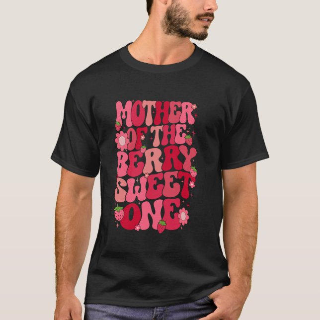 Mor i berryssvetten en jordgubbe första bir t shirt (Framsida)
