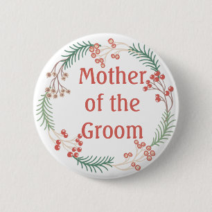Mor i Blommigten Groom Design Knapp