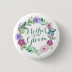 Mor i Blommigten Groom Elegant, bröllopsknapp Knapp