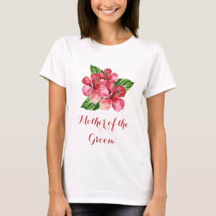 Mor i Blommigten Groom Tropical Red Hibiscus T Shirt