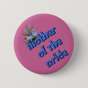 Mor i Bride Flower Bouquet Bröllop Button Pin Knapp