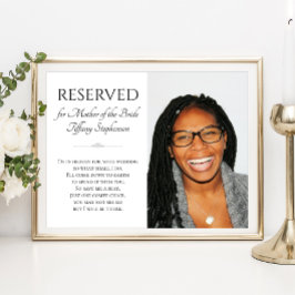 Mor i Bride in Heaven Photo Memorial Bröllop Poster