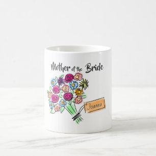 Mor i Bride Personlig Flowers Kaffemugg