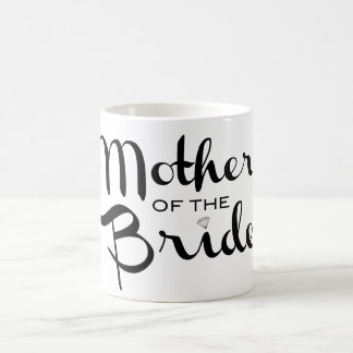 Mor i Bride Retro Script Black on White Kaffemugg