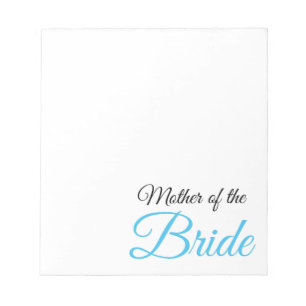 Mor i Bride Script Blue Anteckningsblock