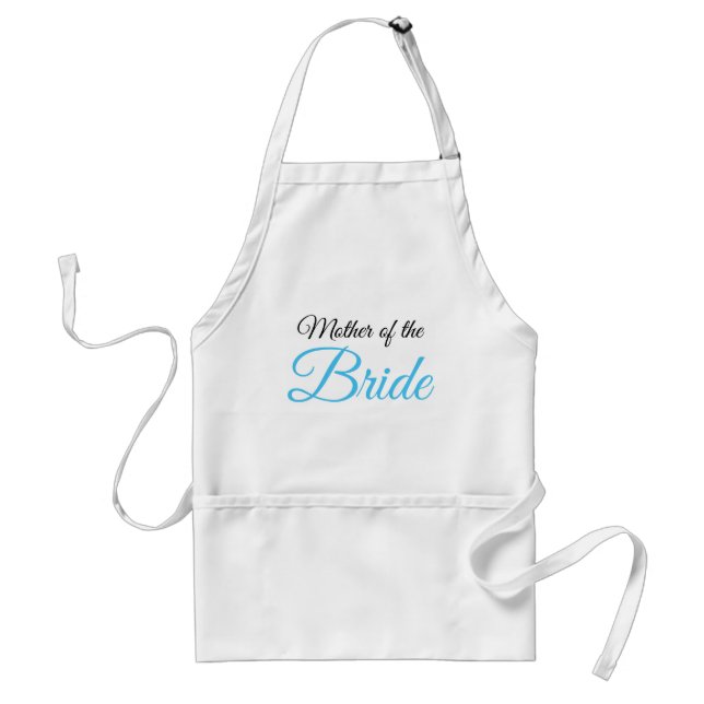 Mor i Bride Script Blue Förkläde (Framsidan)
