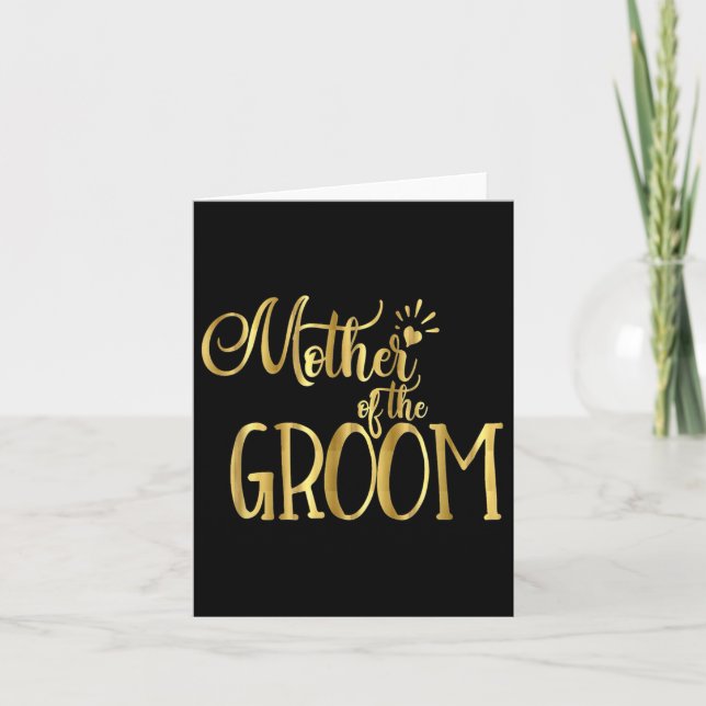 Mor i Bröllopsfesten Groom Mog Kort (Framsida)