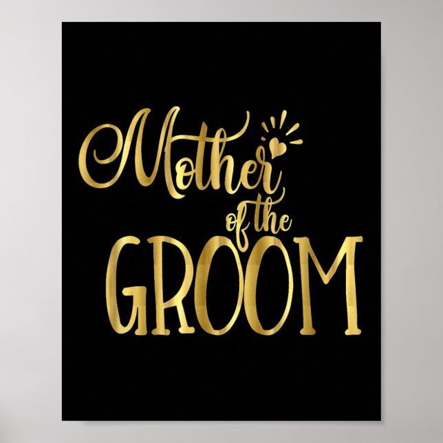 Mor i Bröllopsfesten Groom Mog Poster (Framsidan)