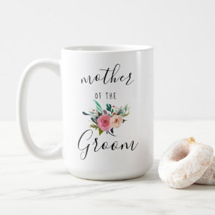 Mor i Chicen Groom Bröllop Gift Blommigt 15oz Kaffemugg