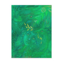 Mor i Dragons Goddes Fantasy Surreal Painting