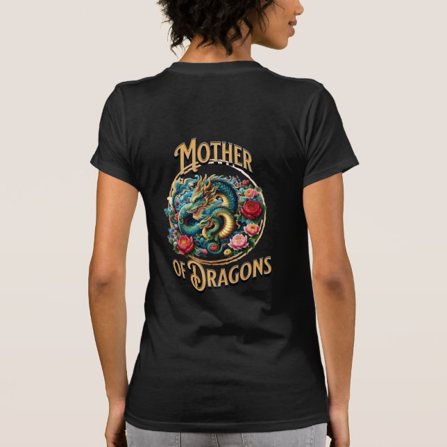 Mor i Dragons Mamma och Baby Dragon T Shirt (Baksida)