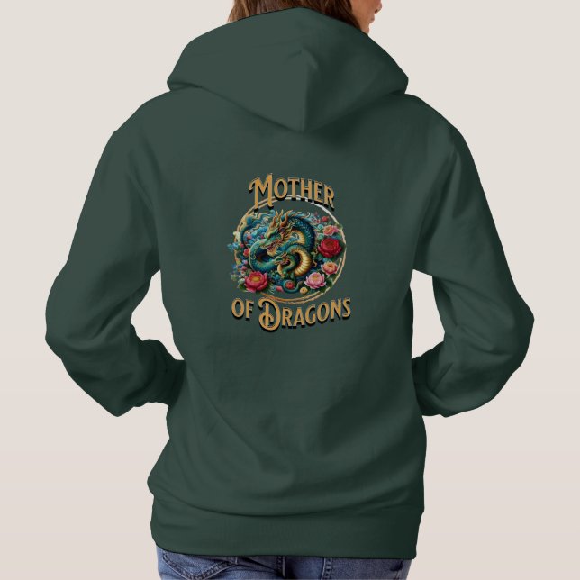 Mor i Dragons Mamma och Baby Dragon T Shirt (Baksida)