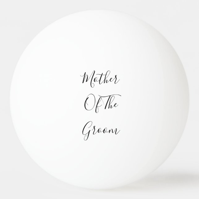 Mor i Eleganten Groom Bröllop ger stöd till Pingisboll (Framsidan)