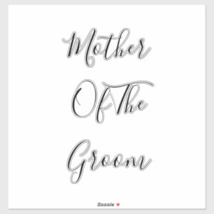 Mor i Eleganten Groom Classy Decor 2023 Klistermärken