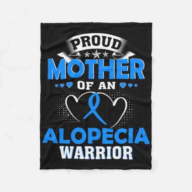 Mor i en Alopecia Warrior Fleecefilt (Framsidan)