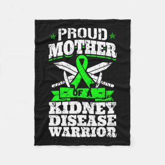 Mor i en njursjukdom, medvetandegörande om njursju fleecefilt