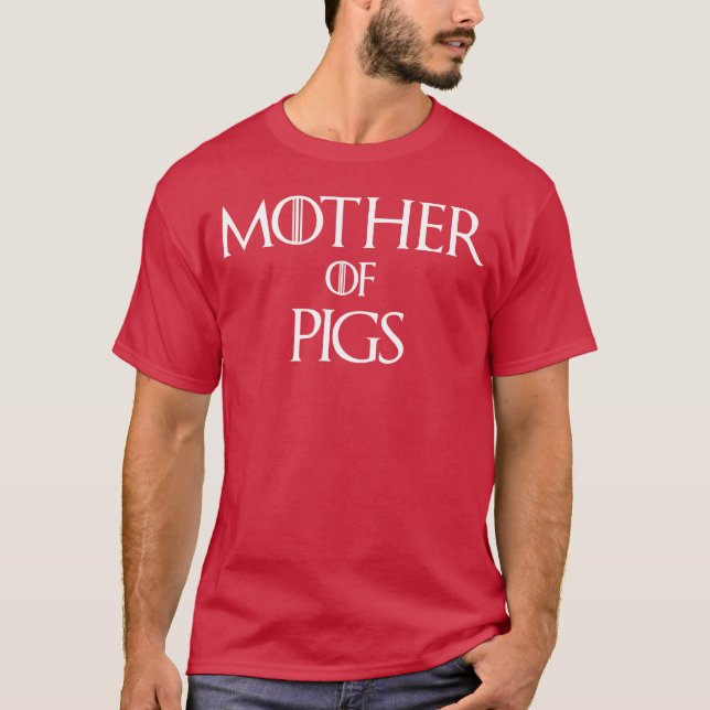 Mor i familjen Grisar T Shirt (Framsida)