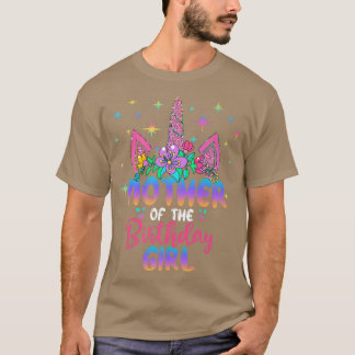 Mor i Födelsedagsfesten Birthday Girl Unicorn T Shirt