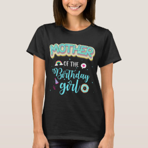 Mor i födelsedagsflickornas ynka familj Donut de T Shirt