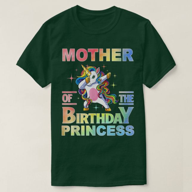 Mor i födelsedagspaktusen Dabbing Unicorn Gi T Shirt (Design framsida)