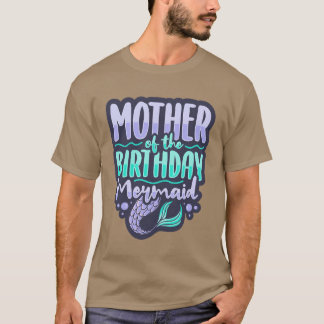 Mor i födelsedagspressen sjöjungfru Sjöjungfru Mam T Shirt
