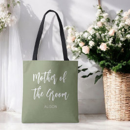 Mor i Grönten Groom Sage Tote Bag Tygkasse