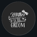 Mor i Groom Bachelor-Bröllopsfesten Ord Runt Klistermärke<br><div class="desc">Mor i Groom Bachelor-Bröllopsfesten Ord Mamma Mamma 1</div>