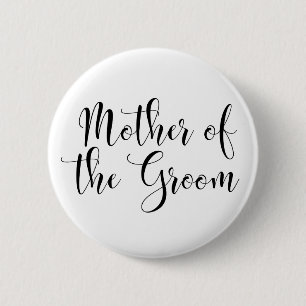 Mor i Groom Black Script Typography (30) Knapp