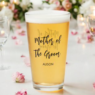 Mor i Groom Bridesmaid Bröllop Glaskopp