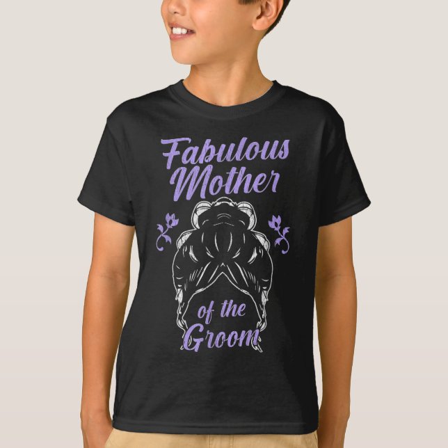 Mor i Groom Bröllop Brudens sida _2 T Shirt (Framsida)