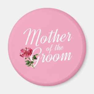 Mor i Groom Bröllop Calligraphy Magnet