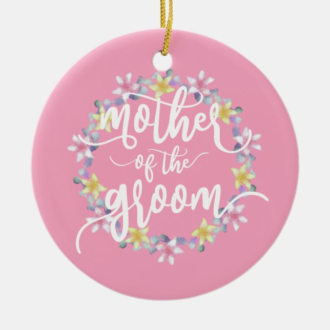 Mor i Groom Bröllop Calligraphy | Ornament (Framsidan)