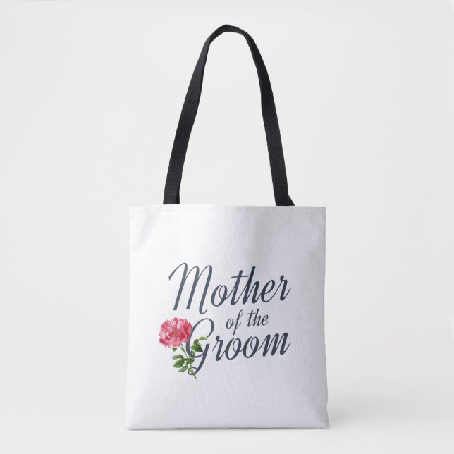 Mor i Groom Bröllop Calligraphy | Tote Bag Tygkasse (Framsida)