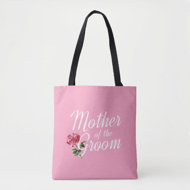 Mor i Groom Bröllop Calligraphy | Tote Bag Tygkasse (Framsida)