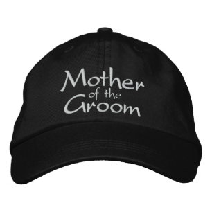 MOR I GROOM BRÖLLOP CAP BRODERAD KEPS